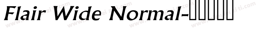 Flair Wide Normal字体转换